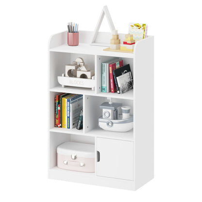 Kids Bookcase with 6 Compartments Freestanding Shelves