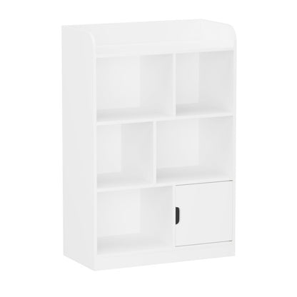Kids Bookcase with 6 Compartments Freestanding Shelves