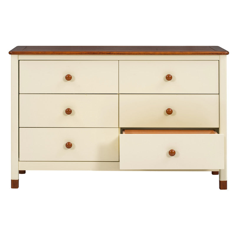 Wooden Storage Dresser with 6 Drawers, Storage Cabinet for Kids Bedroom