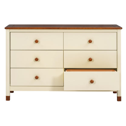 Wooden Storage Dresser with 6 Drawers, Storage Cabinet for Kids Bedroom