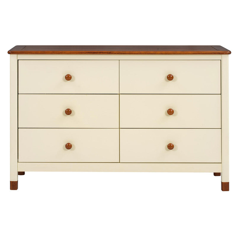 Wooden Storage Dresser with 6 Drawers, Storage Cabinet for Kids Bedroom