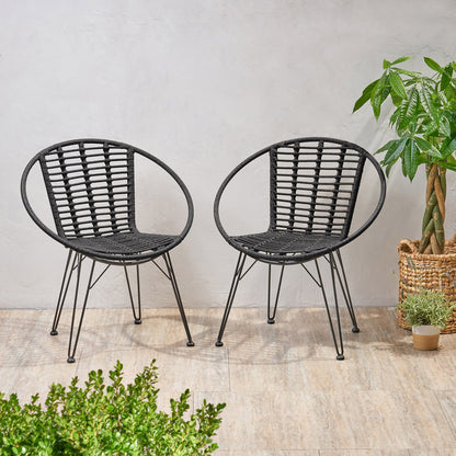 Set of 2 Outdoor Dining Chairs