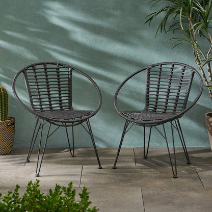 Set of 2 Outdoor Dining Chairs