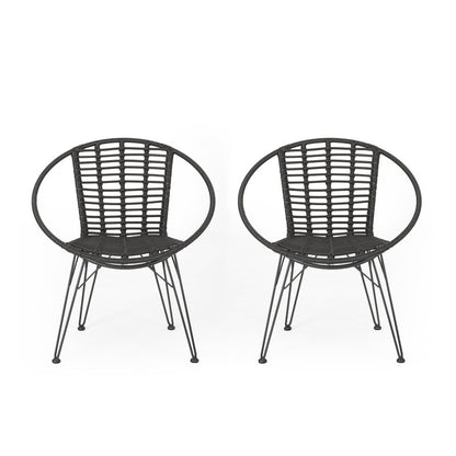 Set of 2 Outdoor Dining Chairs