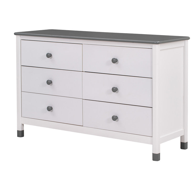 Wooden Storage Dresser with 6 Drawers, Storage Cabinet for Kids Bedroom