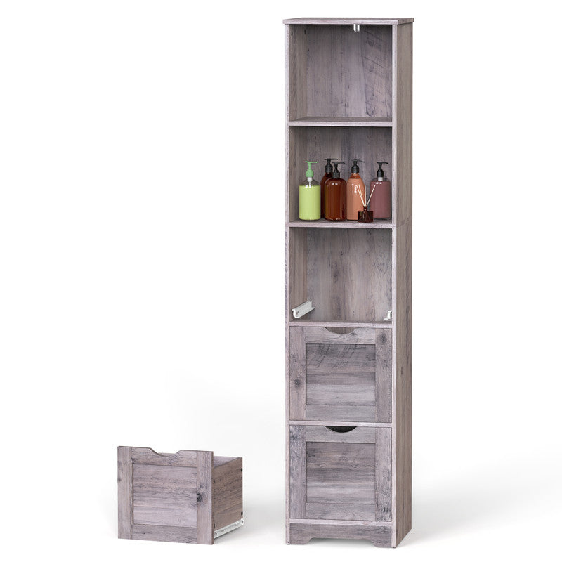 Bathroom Floor Cabinet with 3 Drawers 2 Shelves