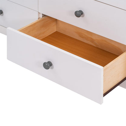 Wooden Storage Dresser with 6 Drawers, Storage Cabinet for Kids Bedroom