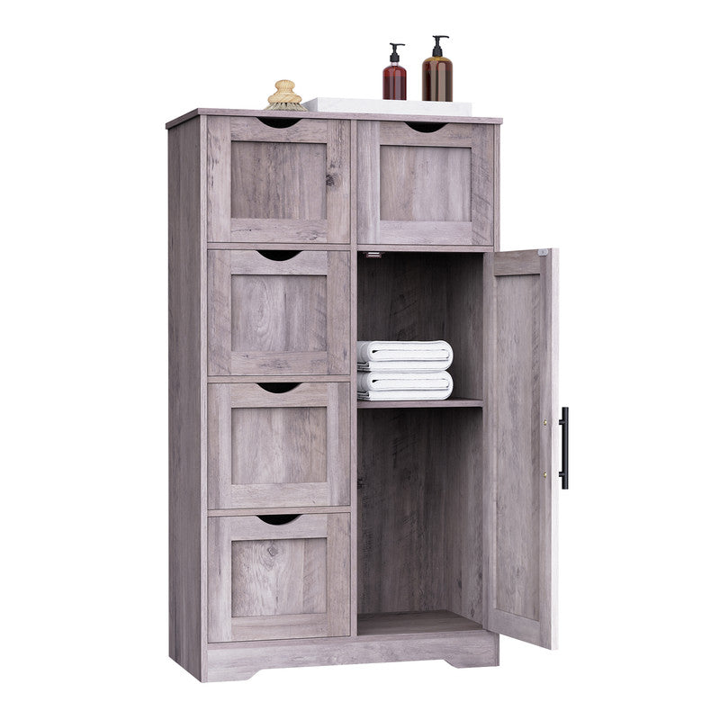Bathroom Storage Cabinet with Storage 5 Drawers and 1 Door