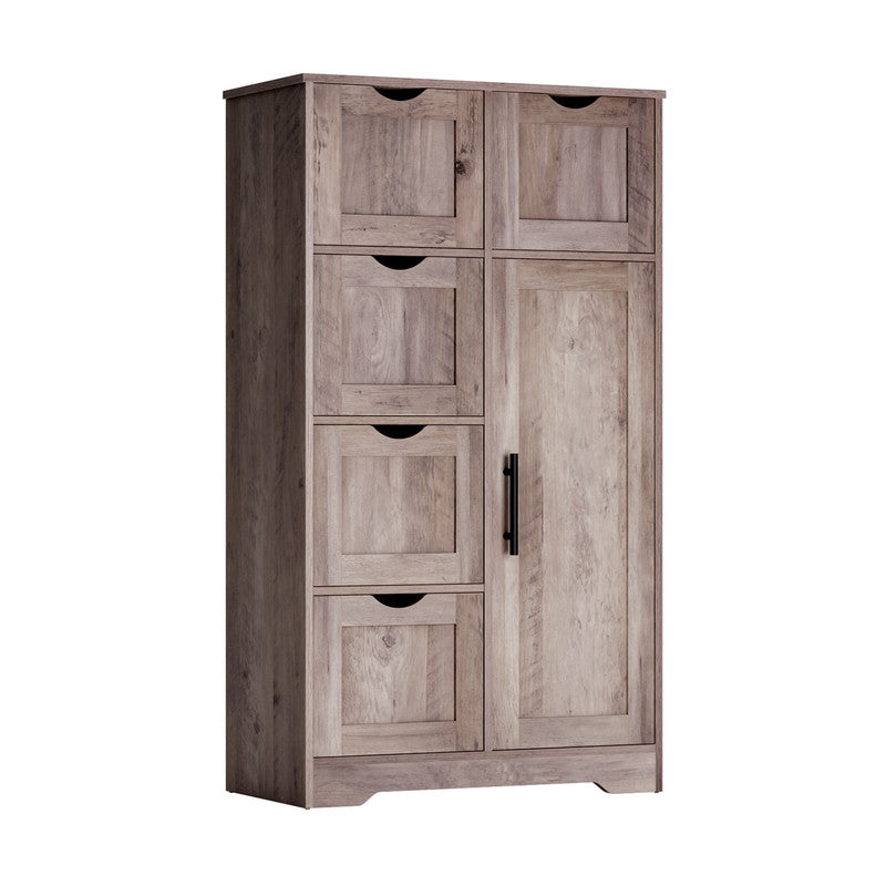 Bathroom Storage Cabinet with Storage 5 Drawers and 1 Door