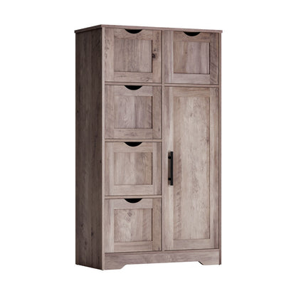 Bathroom Storage Cabinet with Storage 5 Drawers and 1 Door