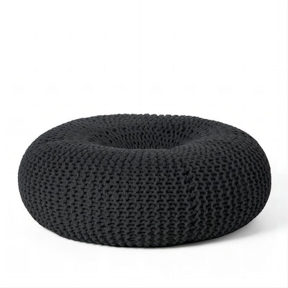 [Ship to Canada Only] Black Knited Pouf