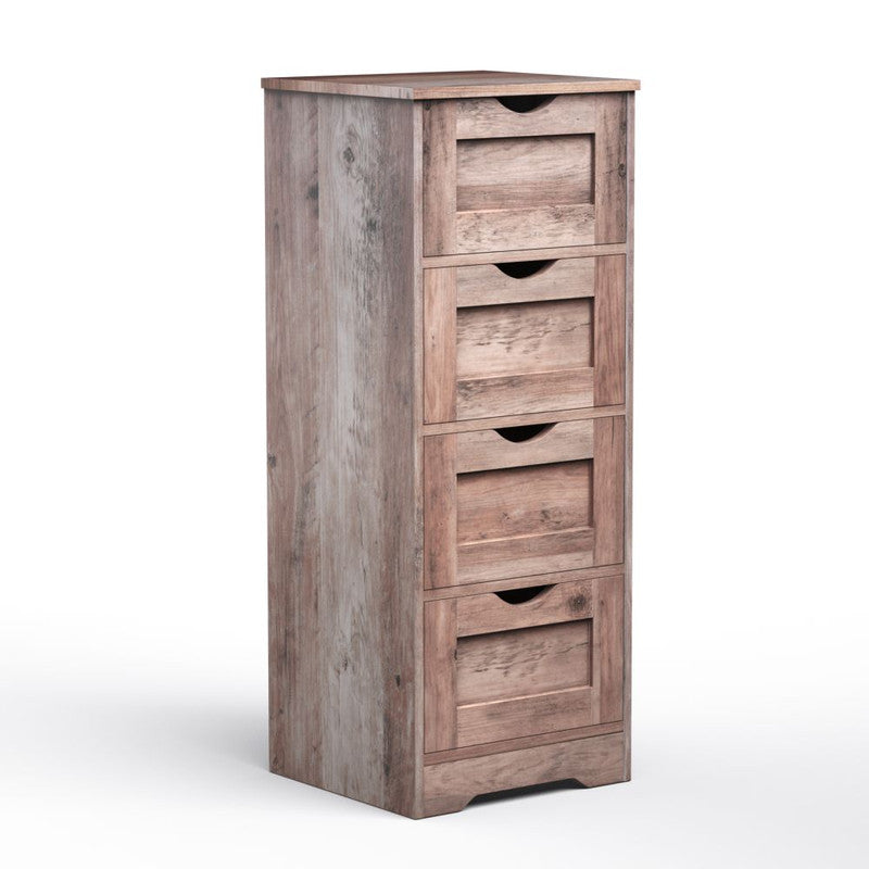 Floor Cabinet Wooden Storage Cabinet with 4 Drawers