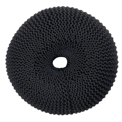 [Ship to Canada Only] Black Knited Pouf