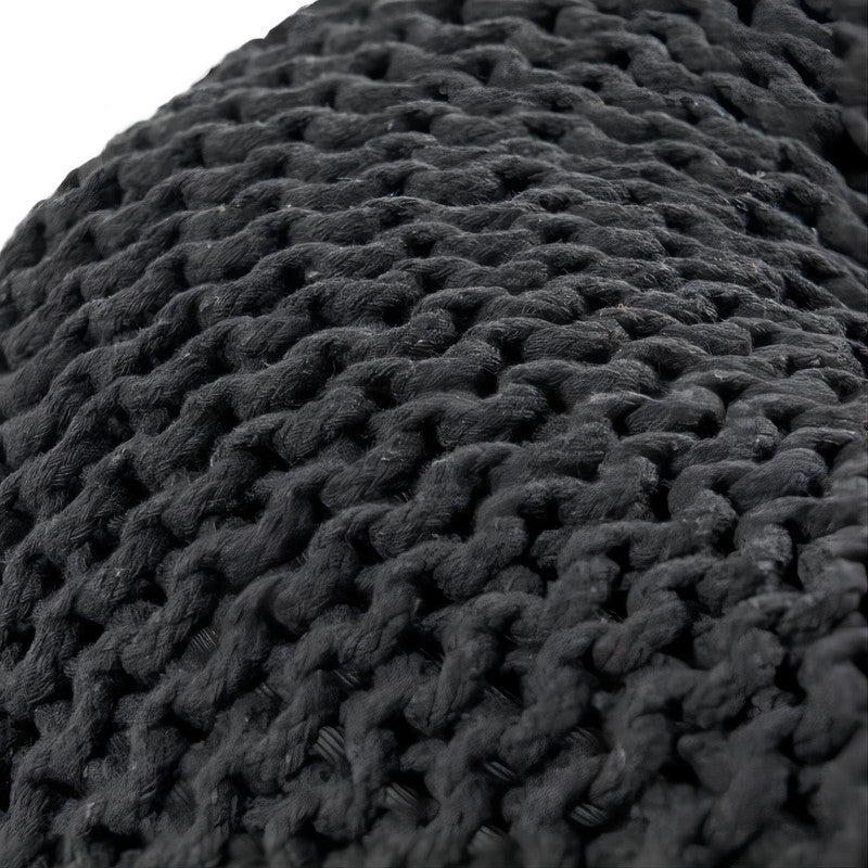 [Ship to Canada Only] Black Knited Pouf