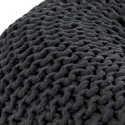 [Ship to Canada Only] Black Knited Pouf