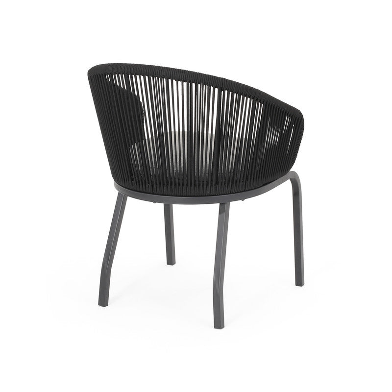 Set of 2 Woven Rope Outdoor Chair