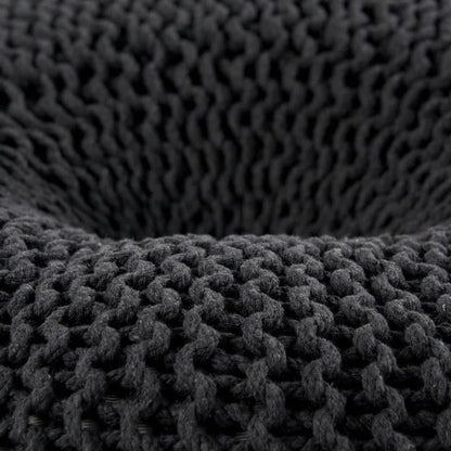 [Ship to Canada Only] Black Knited Pouf