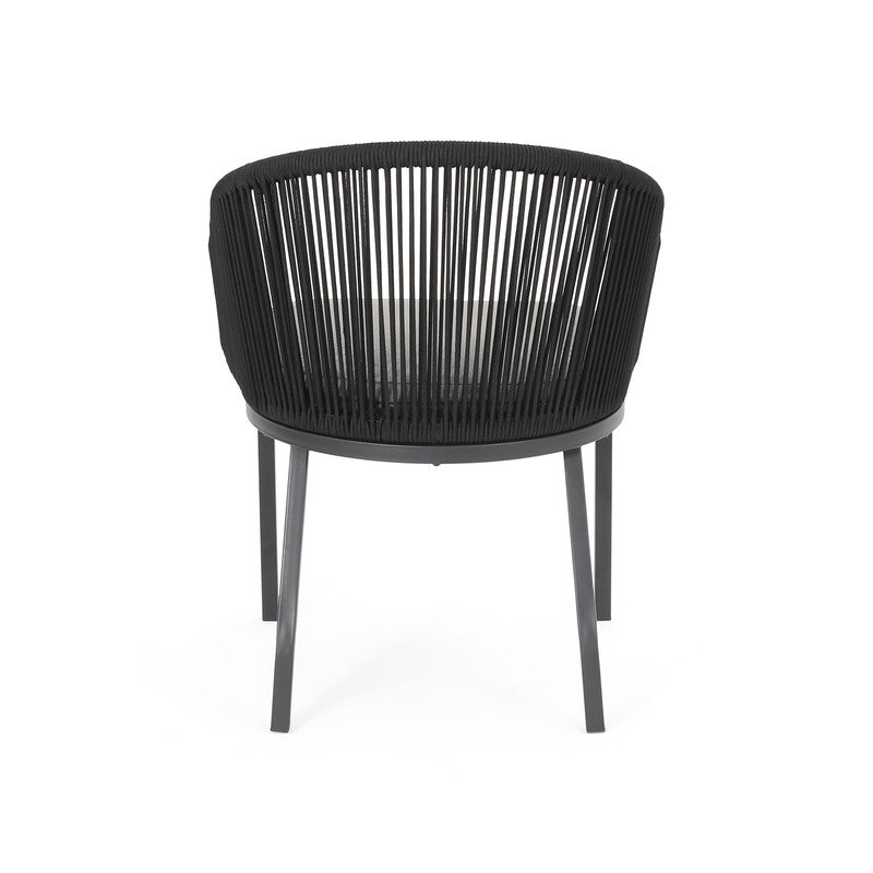 Set of 2 Woven Rope Outdoor Chair