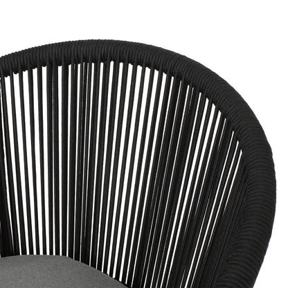Set of 2 Woven Rope Outdoor Chair