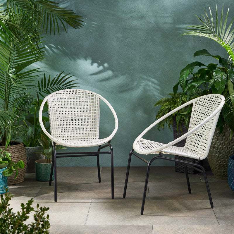 Set of 2 Javia Outdoor Wicker Chair