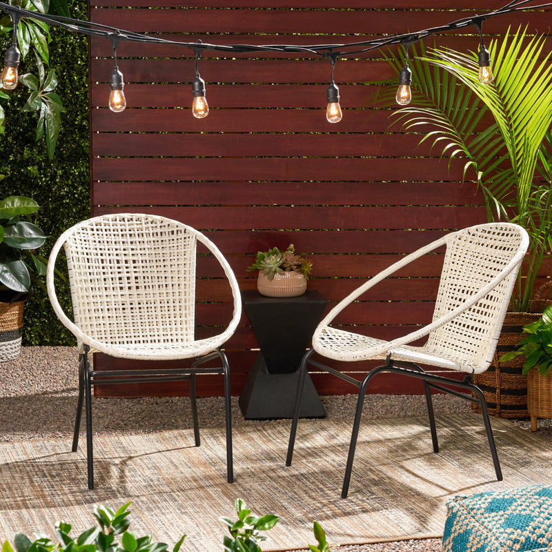 Set of 2 Javia Outdoor Wicker Chair