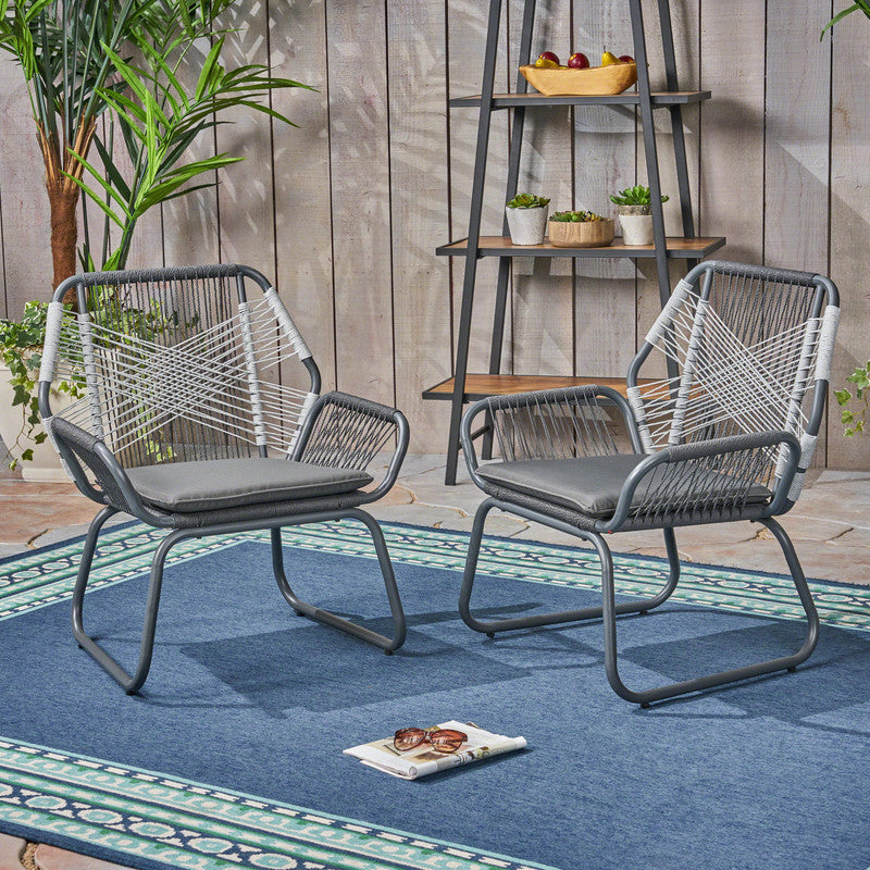 Set of 2 Idaho Woven Rope Chair