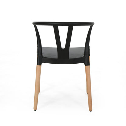 [Ship to Canada Only] Plastic Dining Chair (Set of 2)