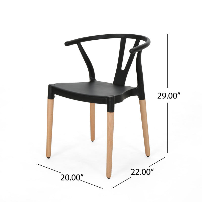 [Ship to Canada Only] Plastic Dining Chair (Set of 2)