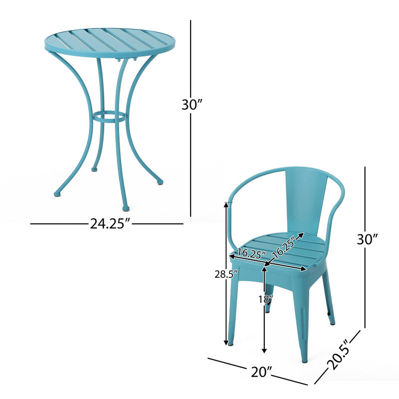 Set of 3 Colmar Table and Chairs