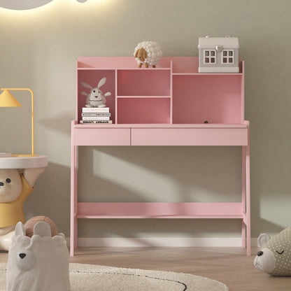 Solid Wood Kids Desk and Chair Set