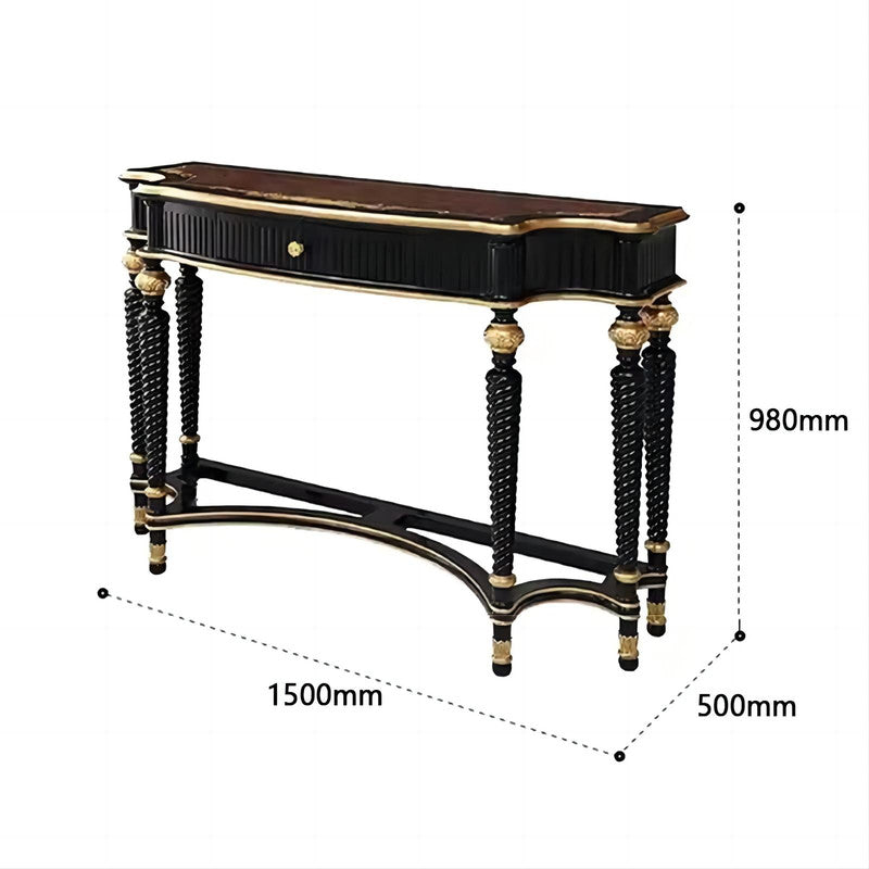 Lobby  Narrow Table Italian Console Table with Drawer / Foyer Table