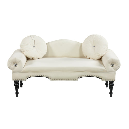 54''Width Modern Velvet Upholstered Loveseat Sofa