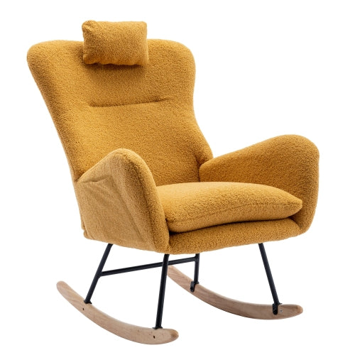 35.5 inch Rocking Chair with Pocket