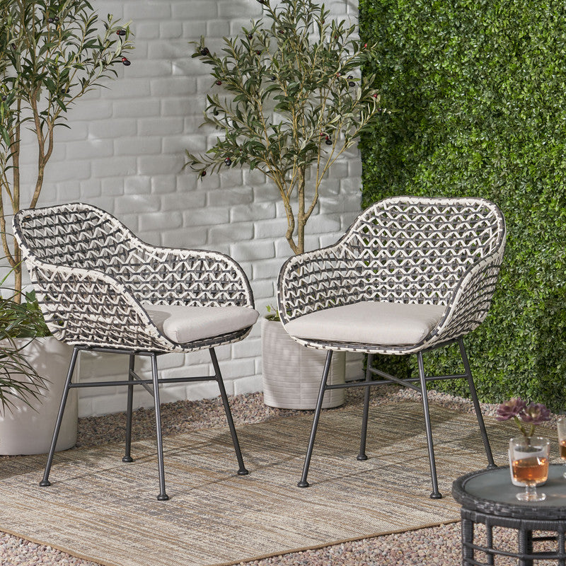 Set of 2 Herier Woven Chair