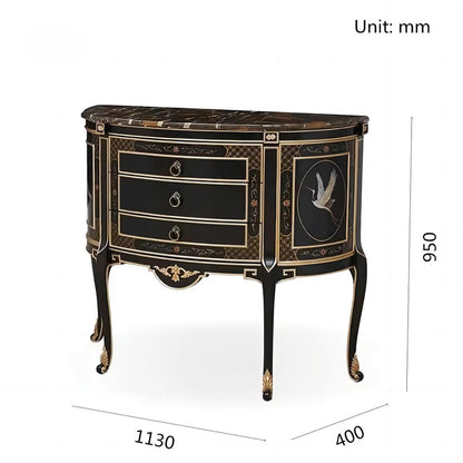 Luxury Black Wooden Entryway Table / Console Table