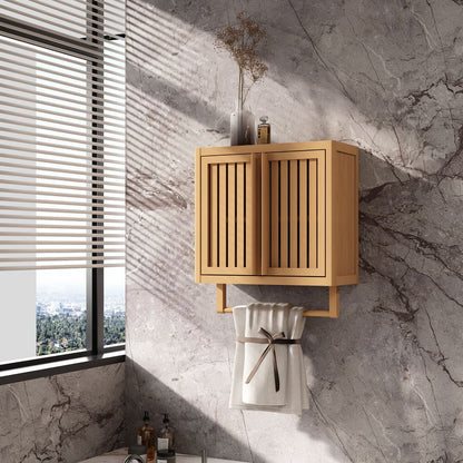 Bathroom Cabinet Wall Mounted Bamboo Toilet Storage Box