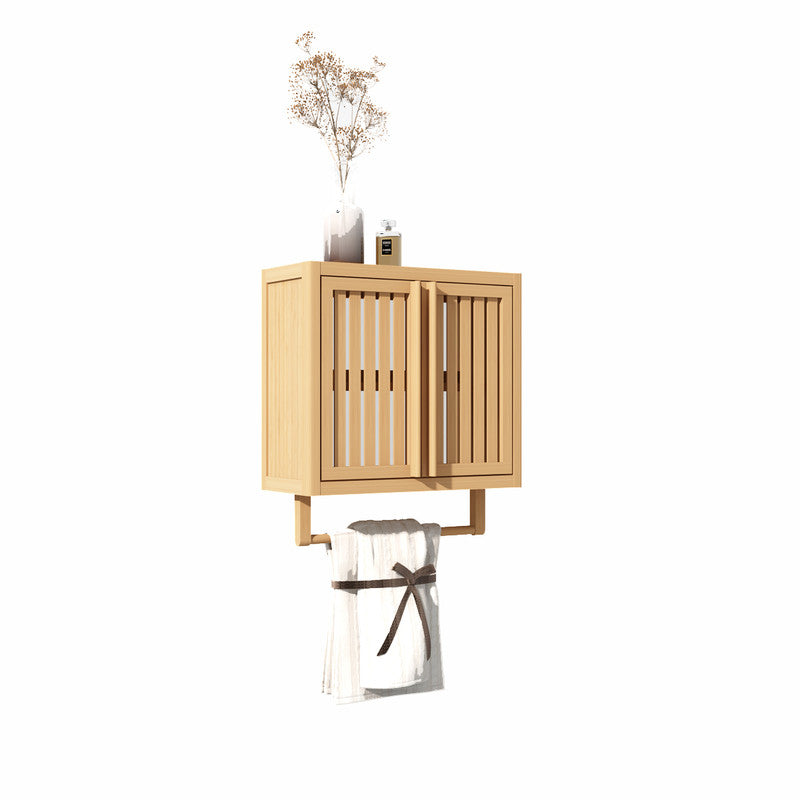 Bathroom Cabinet Wall Mounted Bamboo Toilet Storage Box