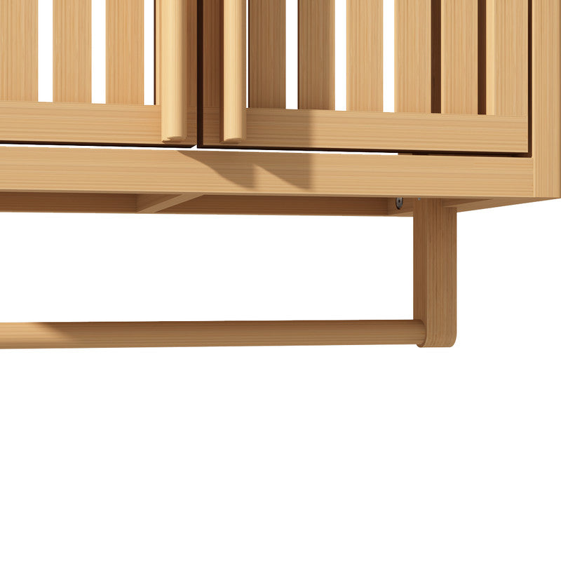 Bathroom Cabinet Wall Mounted Bamboo Toilet Storage Box