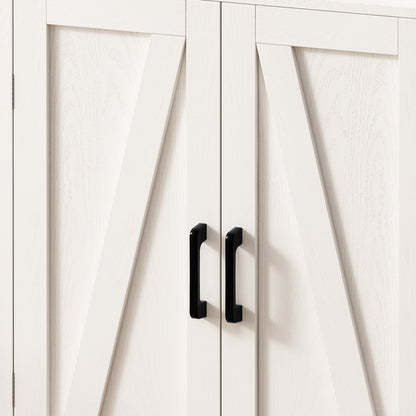 Four Door Storage Cabinets with LED Light, Open Shelf, Display Cabinet with Transparent Acrylic Cabinet Door