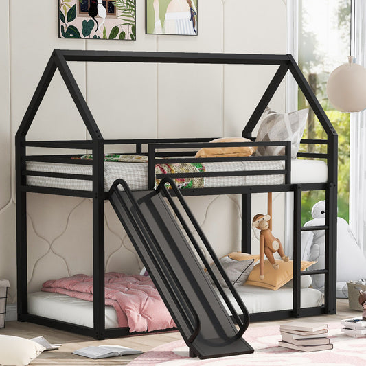 Bunk Bed with Ladder and Slide