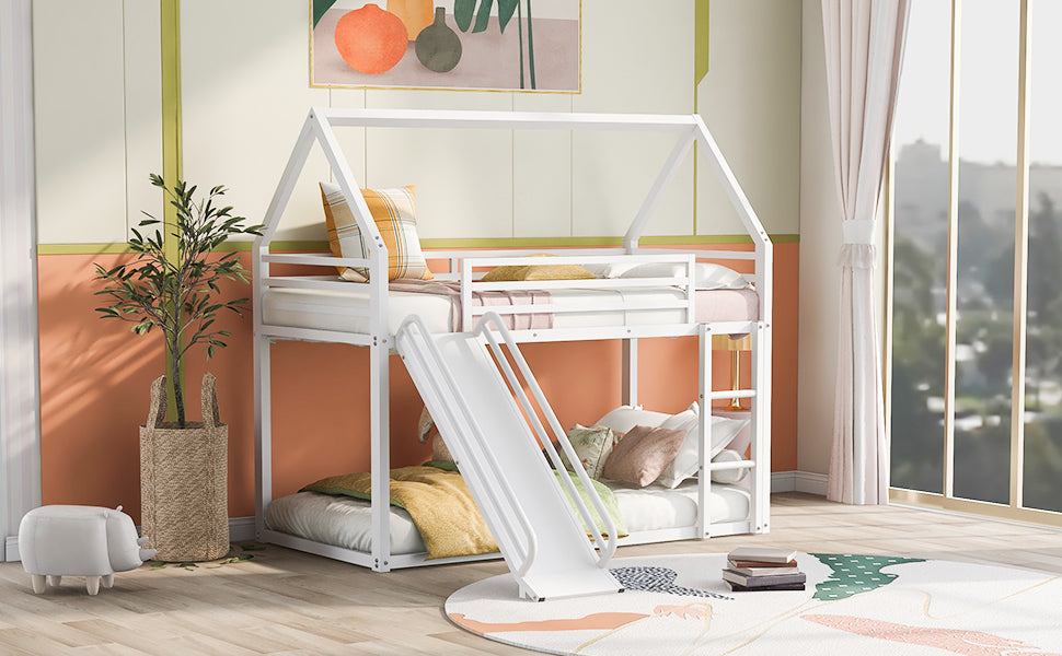 Bunk Bed with Ladder and Slide