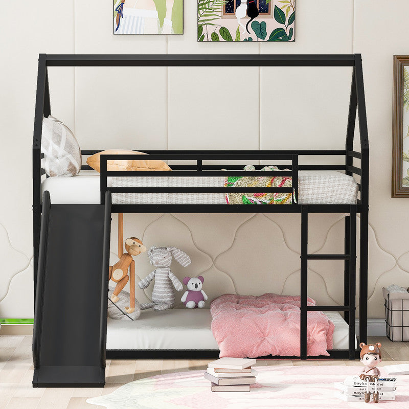 Bunk Bed with Ladder and Slide