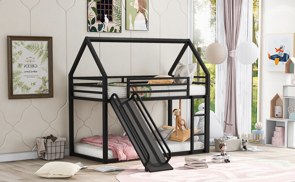 Bunk Bed with Ladder and Slide
