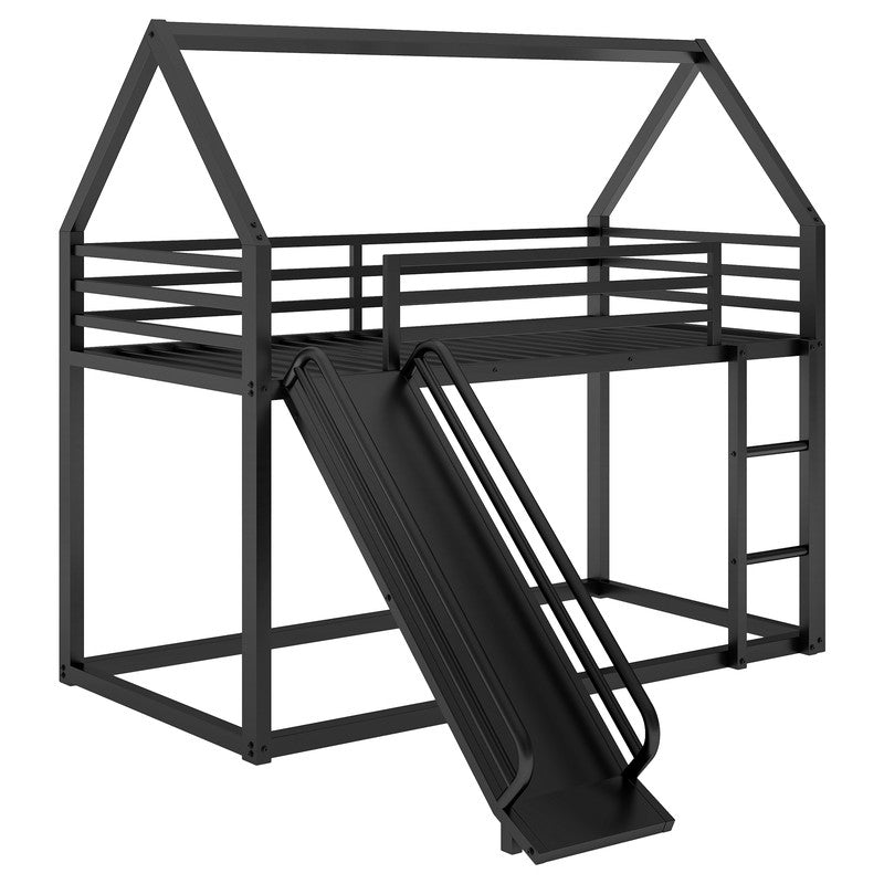Bunk Bed with Ladder and Slide