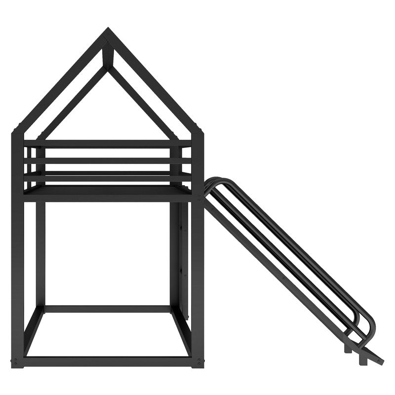 Bunk Bed with Ladder and Slide