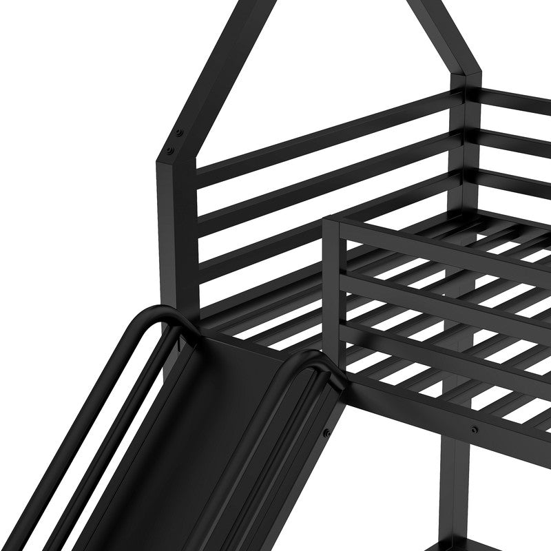 Bunk Bed with Ladder and Slide