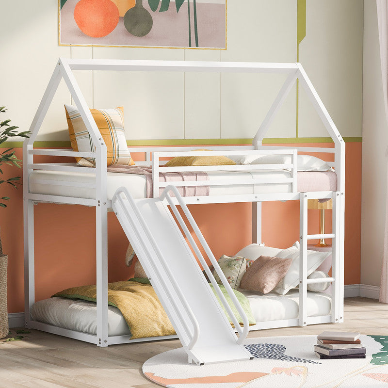 Bunk Bed with Ladder and Slide