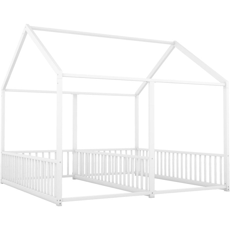 Metal Twin Size Platform Beds Two Shared Beds