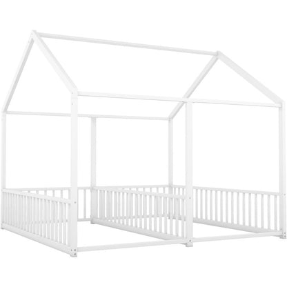 Metal Twin Size Platform Beds Two Shared Beds