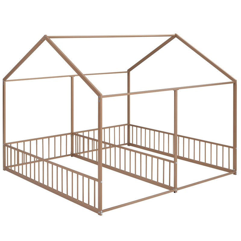 Metal Twin Size Platform Beds Two Shared Beds